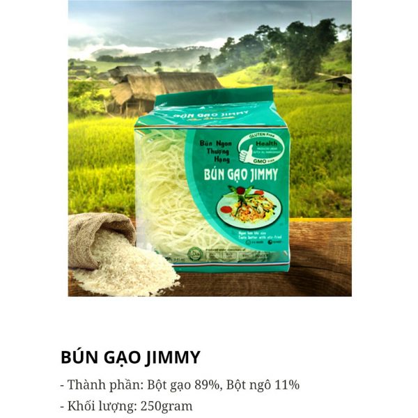 Bún gạo sạch Jimmy 250gr