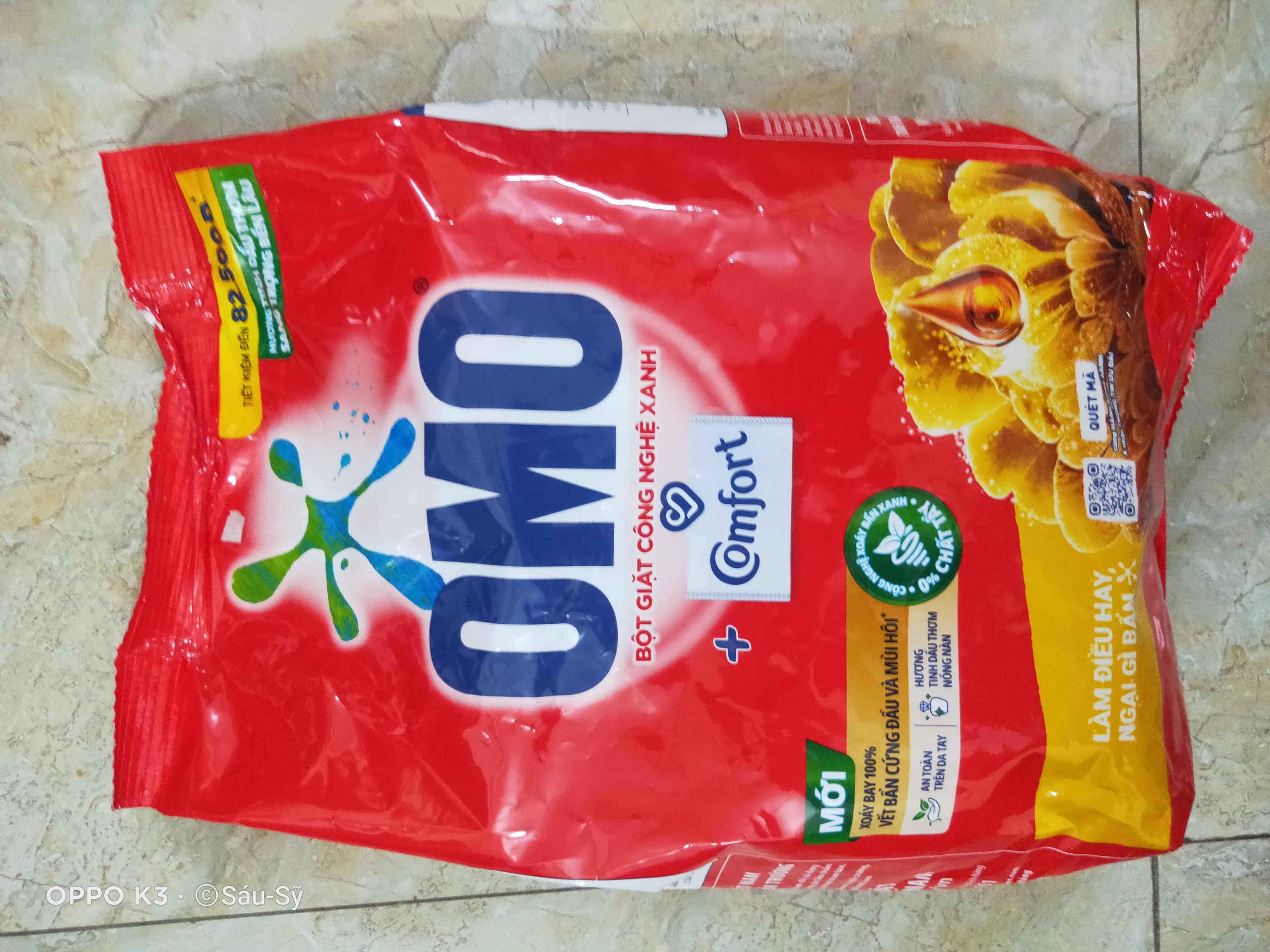 Bột giặt Omo Comfort Tinh dầu thơm 3.9 kg