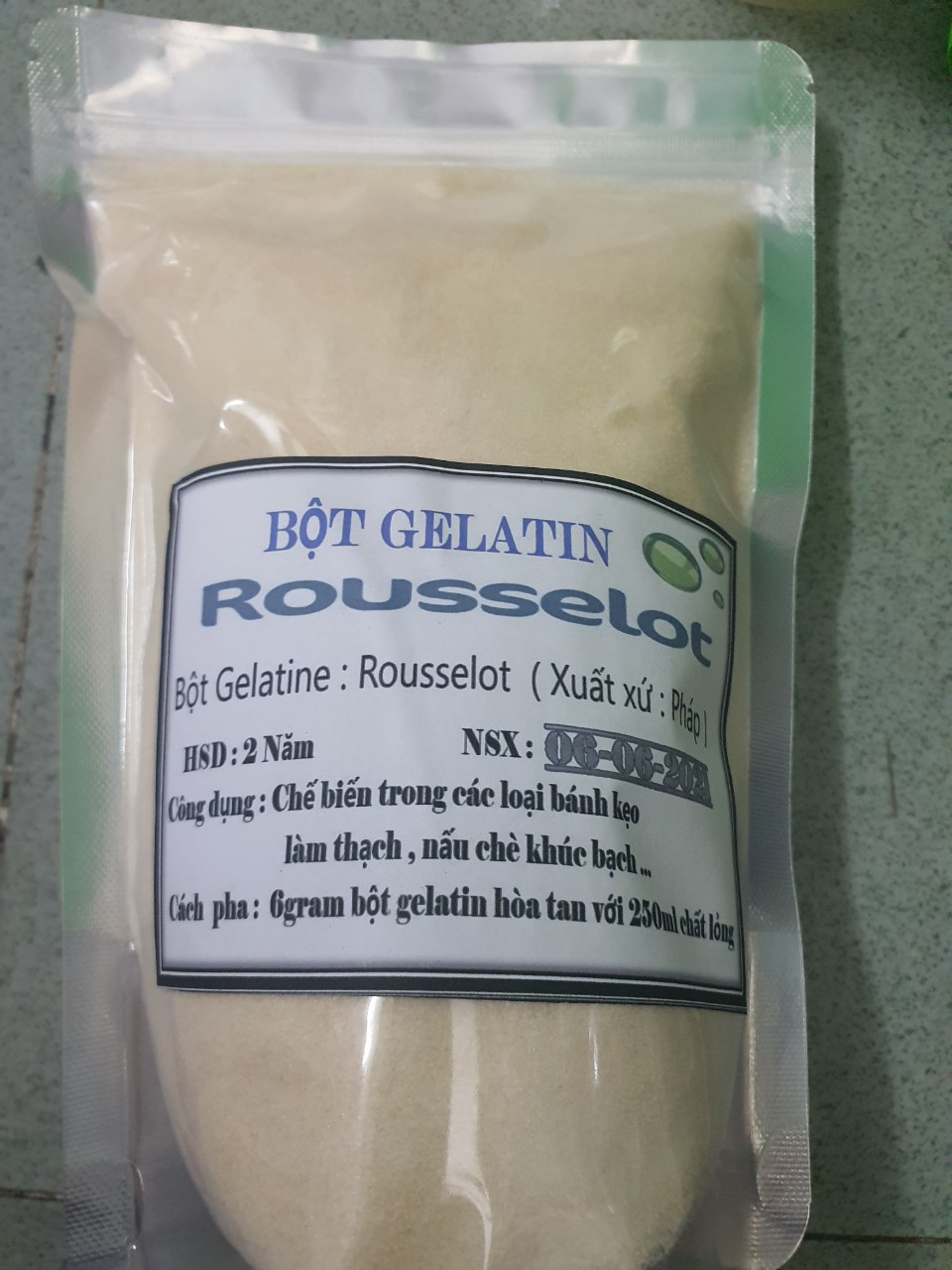 Bột Gelatine Pháp 400G