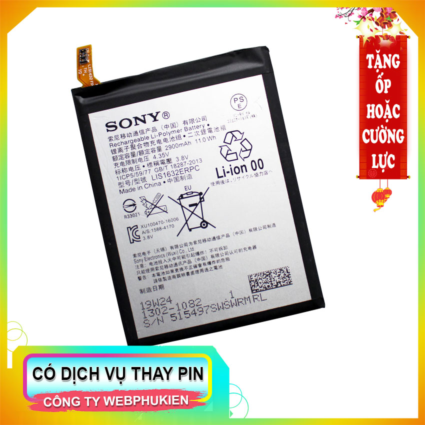 Pin dành cho Sony Xperia XZ (F8332, F8331) LIS1632ERPC - 2900mAh