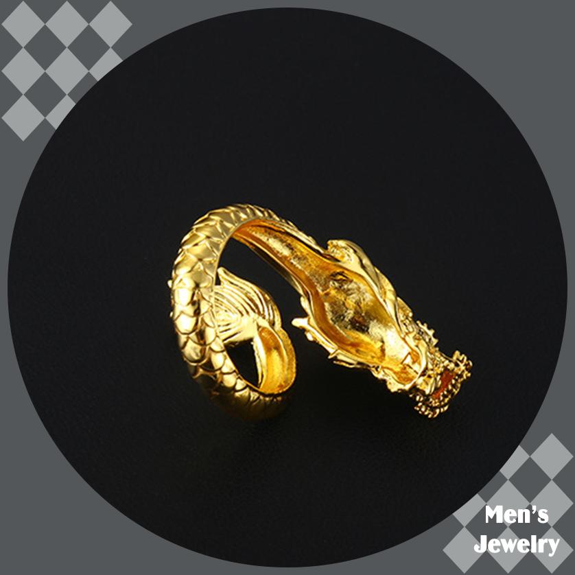 Nhẫn Nam Kim Long Mạ Vàng 24k MLMV