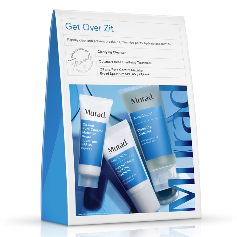 Bộ sản phẩm giảm mụn 7 ngày - kiềm dầu 10 giờ Murad GET OVER ZIT