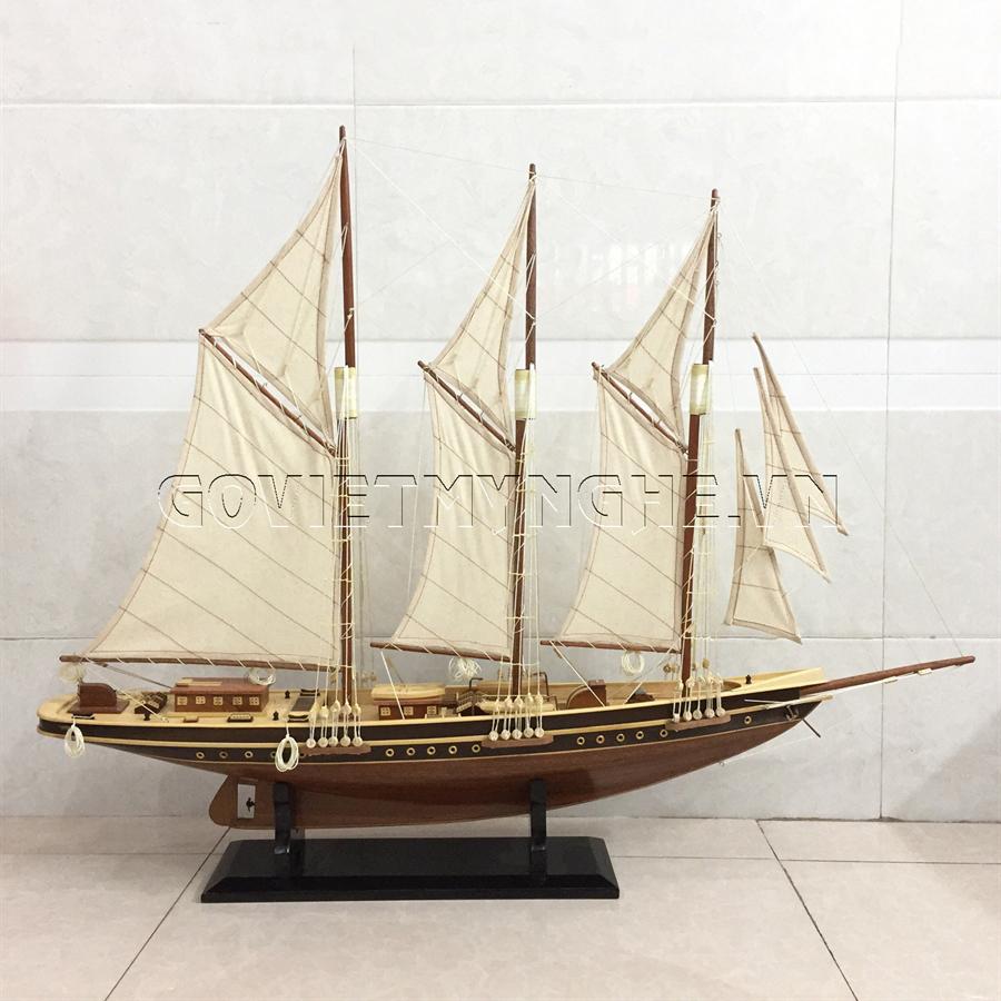 Mô Hình Du Thuyền Gỗ Alanti - Thân 60cm - Gỗ Tự Nhiên