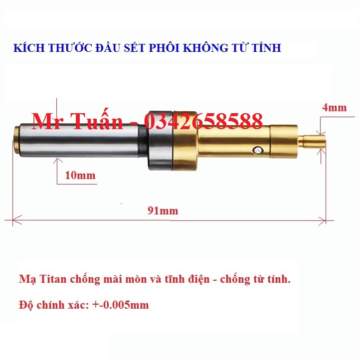 Đầu dò sét phôi chống từ