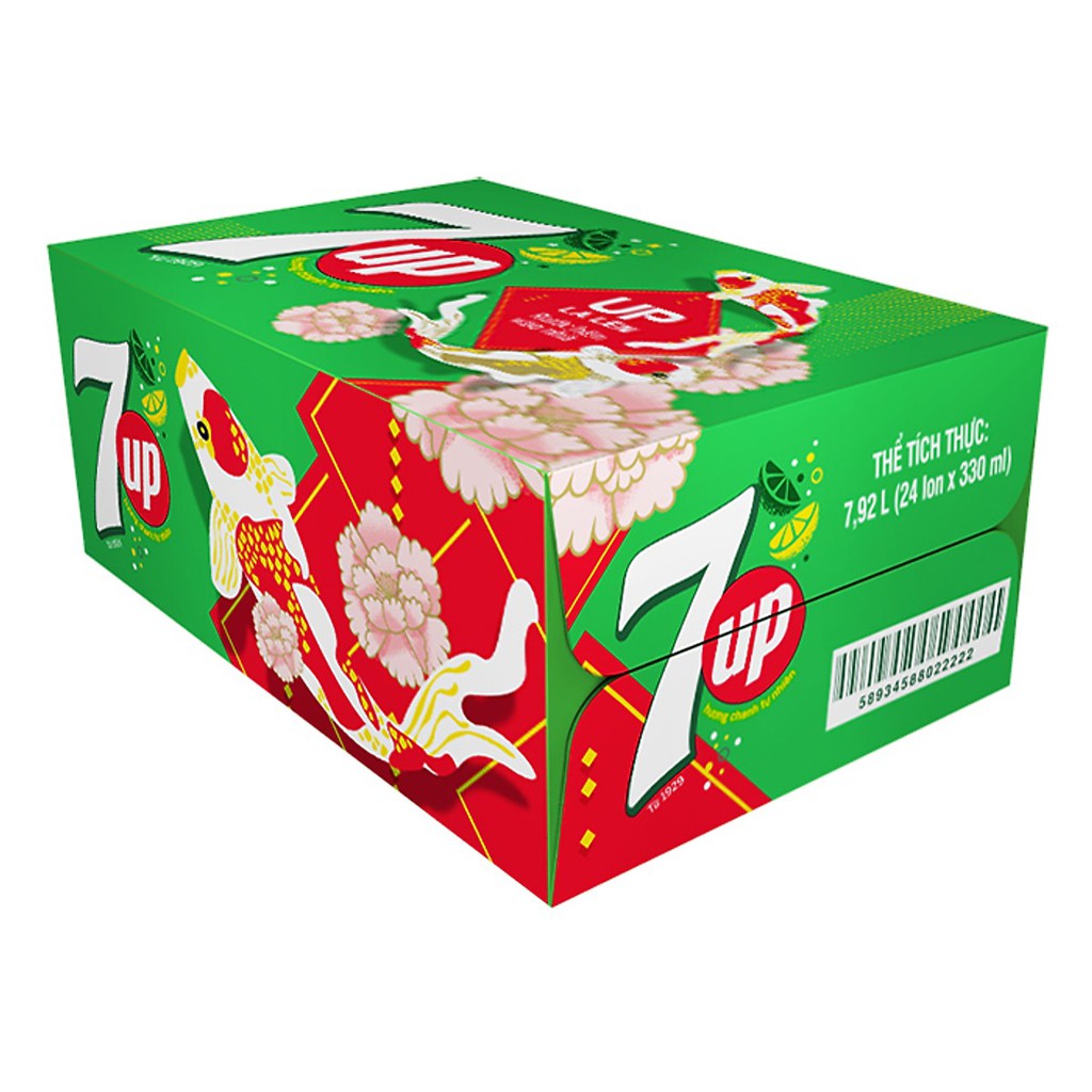 Thùng 7up 24 Lon X 320ml