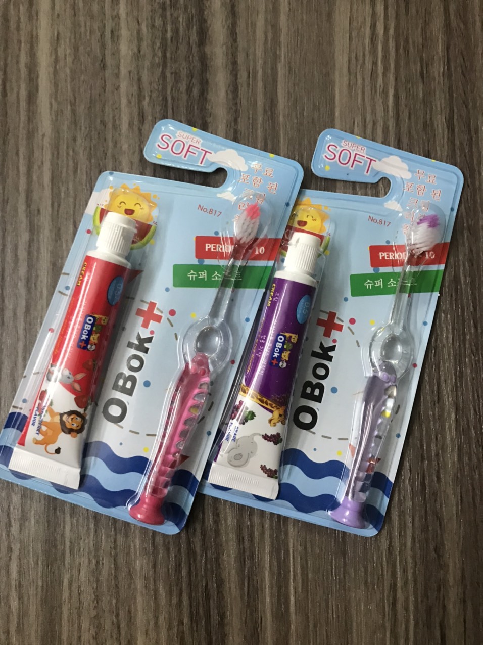 Combo 01 bàn chải + 1 tuýp kem đánh răng obok Hàn quốc