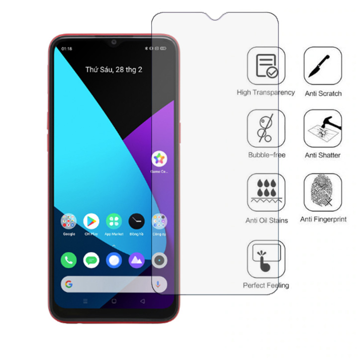 Miếng dán màn hình cường lực Realme C3