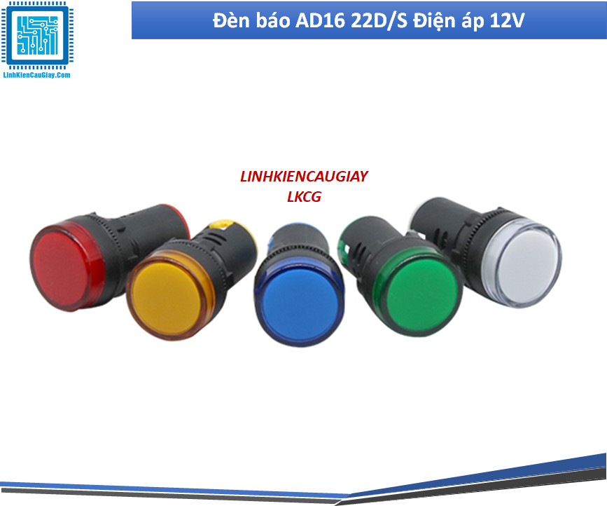 Đèn báo ad16 22d/s điện áp 12v