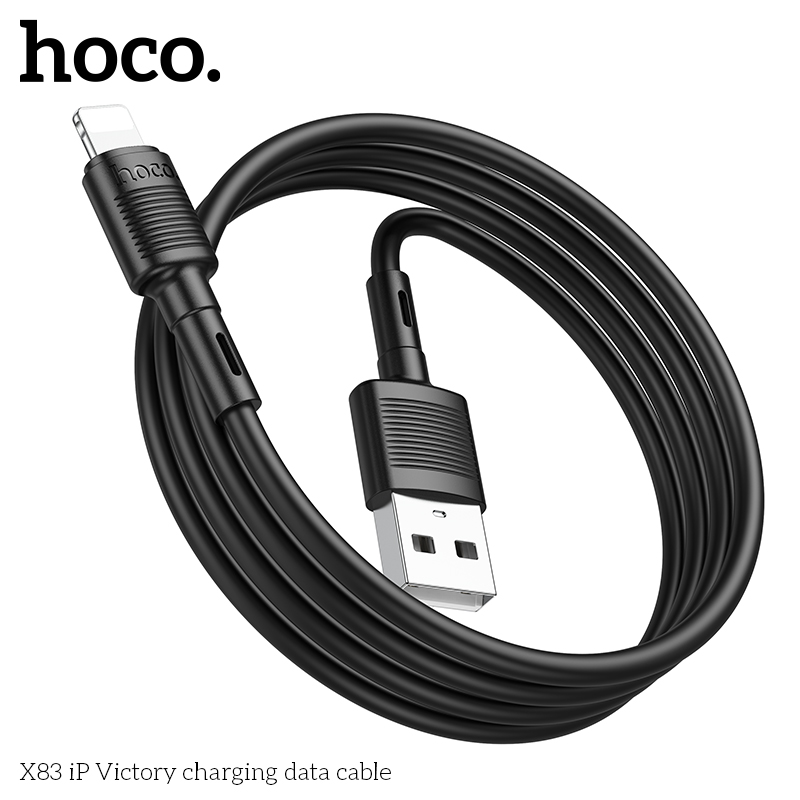 Cáp Sạc Hoco X83 Cổng Lightning Cho Iphone 2.4A Dài 1m