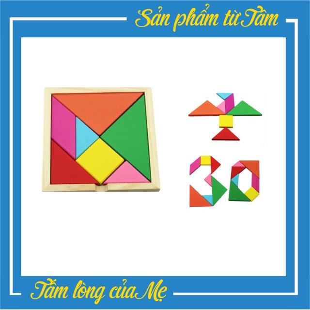 Đồ Chơi Ghép Trí Uẩn Tagam - Học Màu Sắc, Phân Biệt To Nhỏ, Hình khối