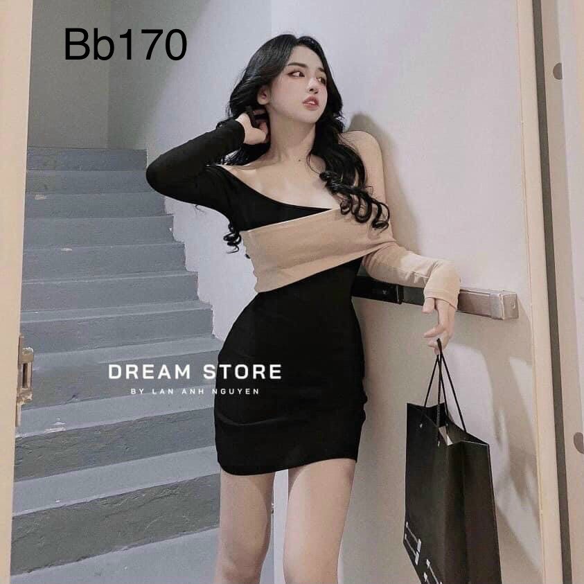 ĐẦM BODY TRỄ VAI TAY DÀI SIÊU CUTE