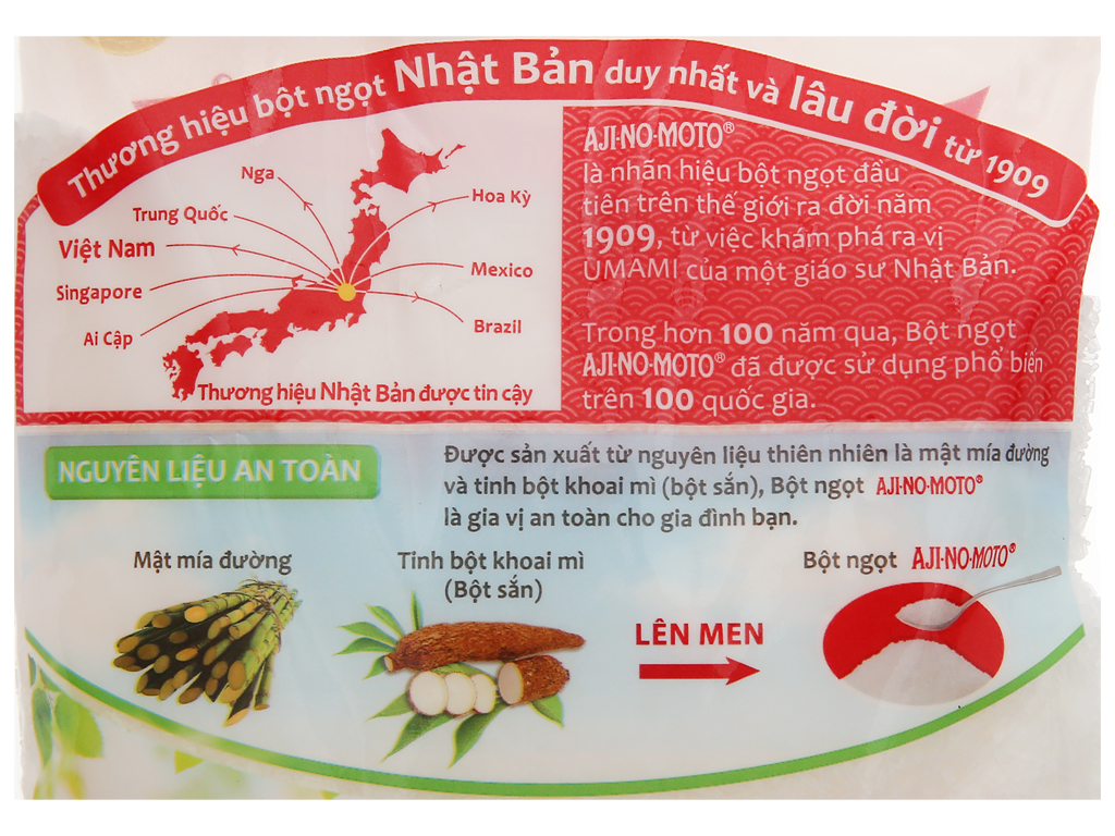 Bột ngọt (mì chính) Ajinomoto gói 454/400g - Hạt lớn