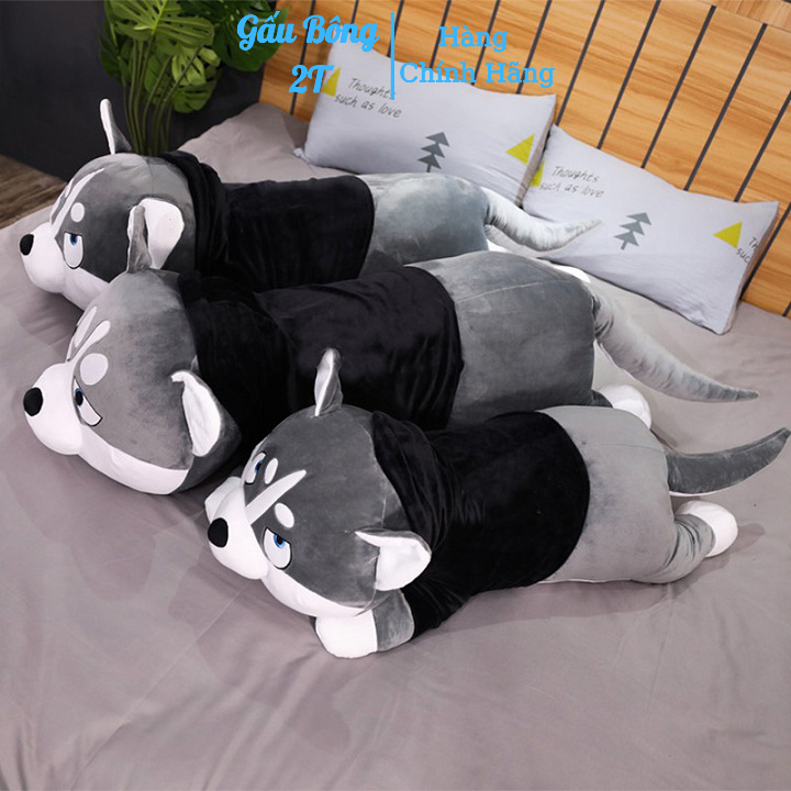 Gối Ôm Gấu Bông Chó Alaska Tức Giận.