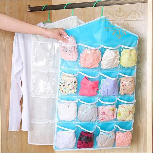 Bags. Wall Hanging Storage Bag. 16 Pockets Socks Bra Underwear Rack Hanger Storage Organizer