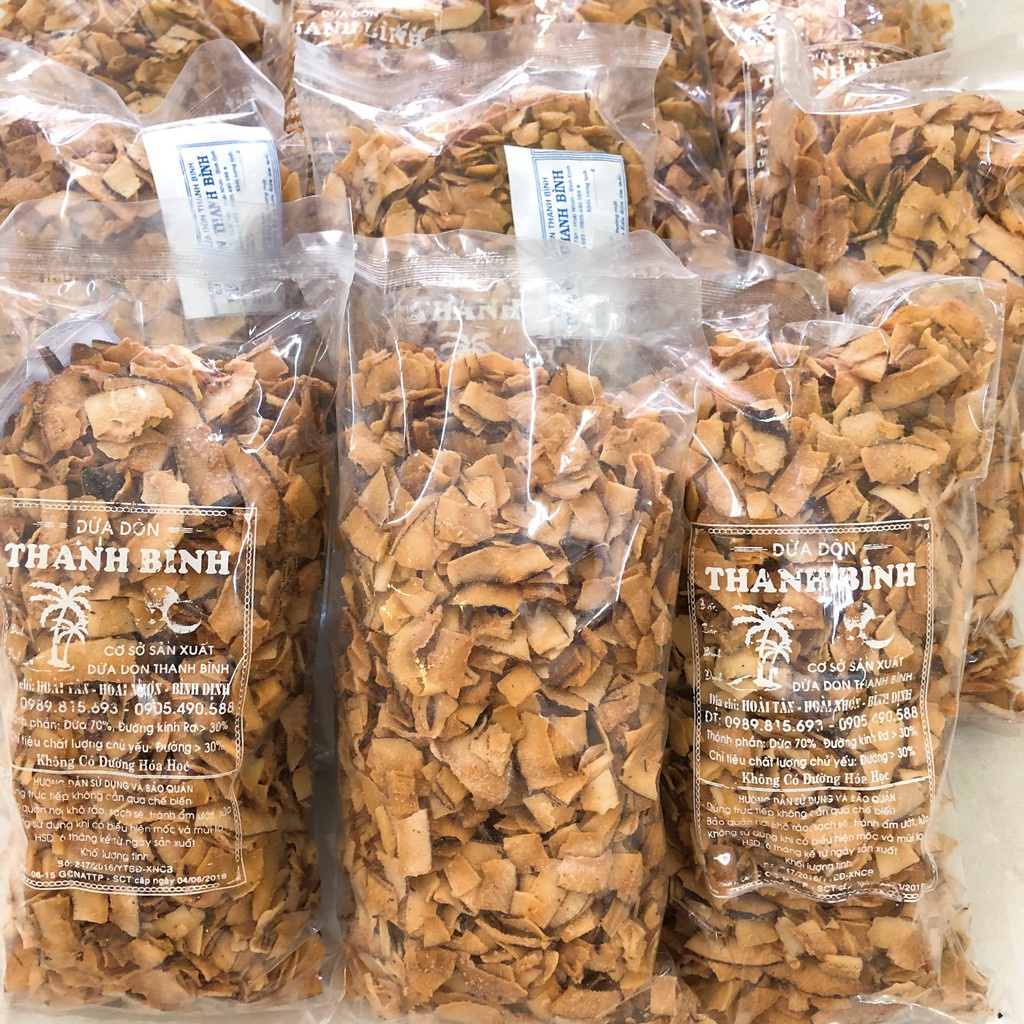 Binh Dinh Dried Crispy Coconut - Dried Coconut - Crispy Coconut