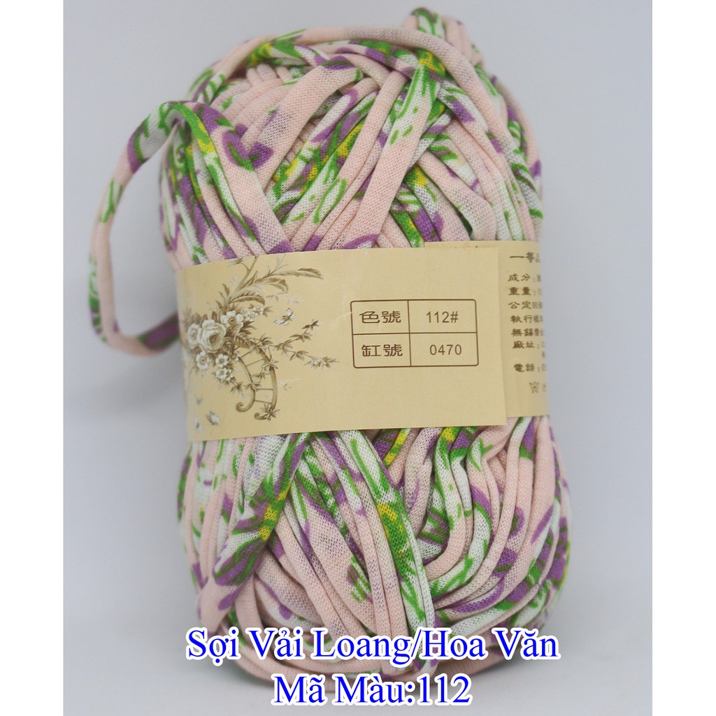 Floral Fabric Yarn 50K/C 100g ~30M