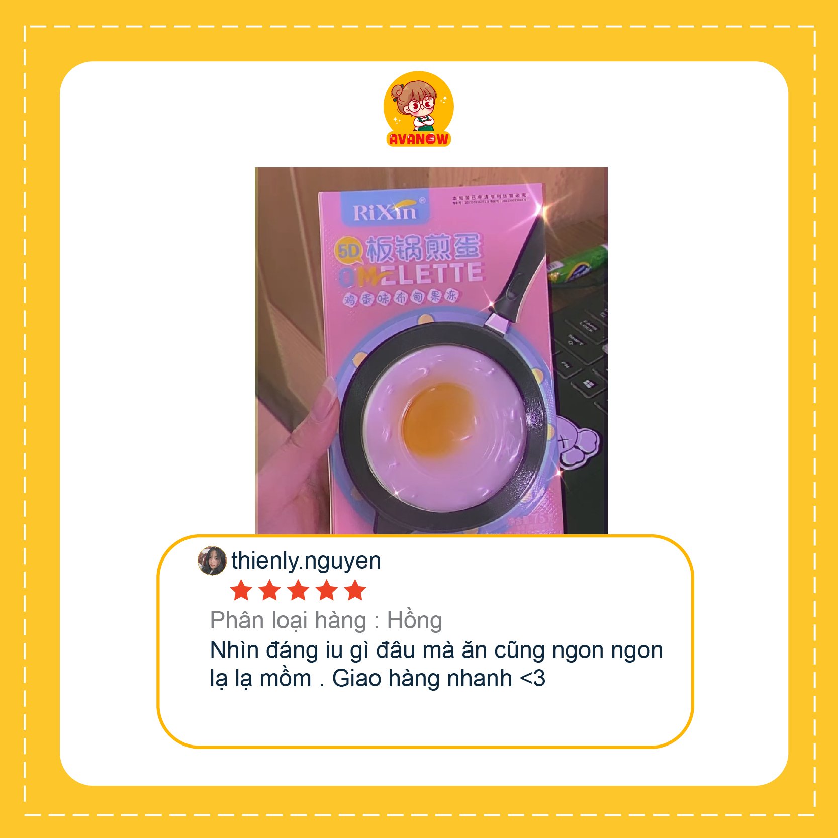 Pudding chảo trứng chiên Rixin Omelette 🍣 Avanow 🍣 3 màu 75g