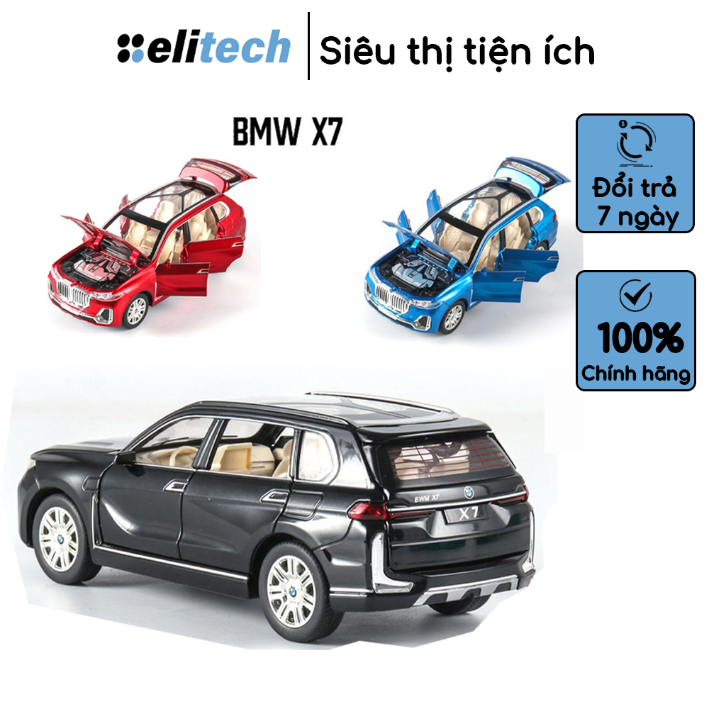 Xe mô hình BMW X7 tỉ lệ 1 24 thân xe bằng hợp kim mở 6 cánh cửa thiết kế