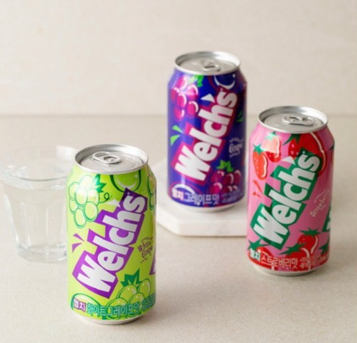 Nước Trái Cây Soda Welch's Hàn Quốc 355ml