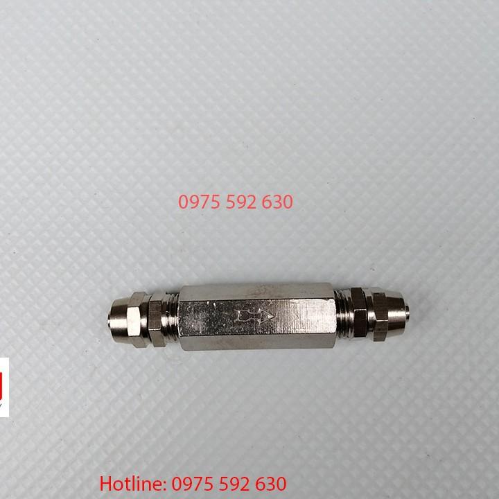 Van 1 chiều khí nén inox đầu ra 8mm