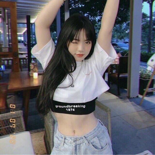 SÉT ÁO HAI MÓN CROPTOP XINH 1974