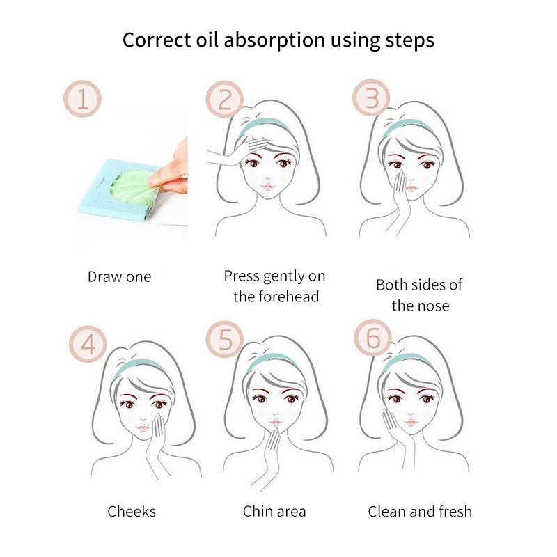 Hộp 50 miếng giấy thấm dầu