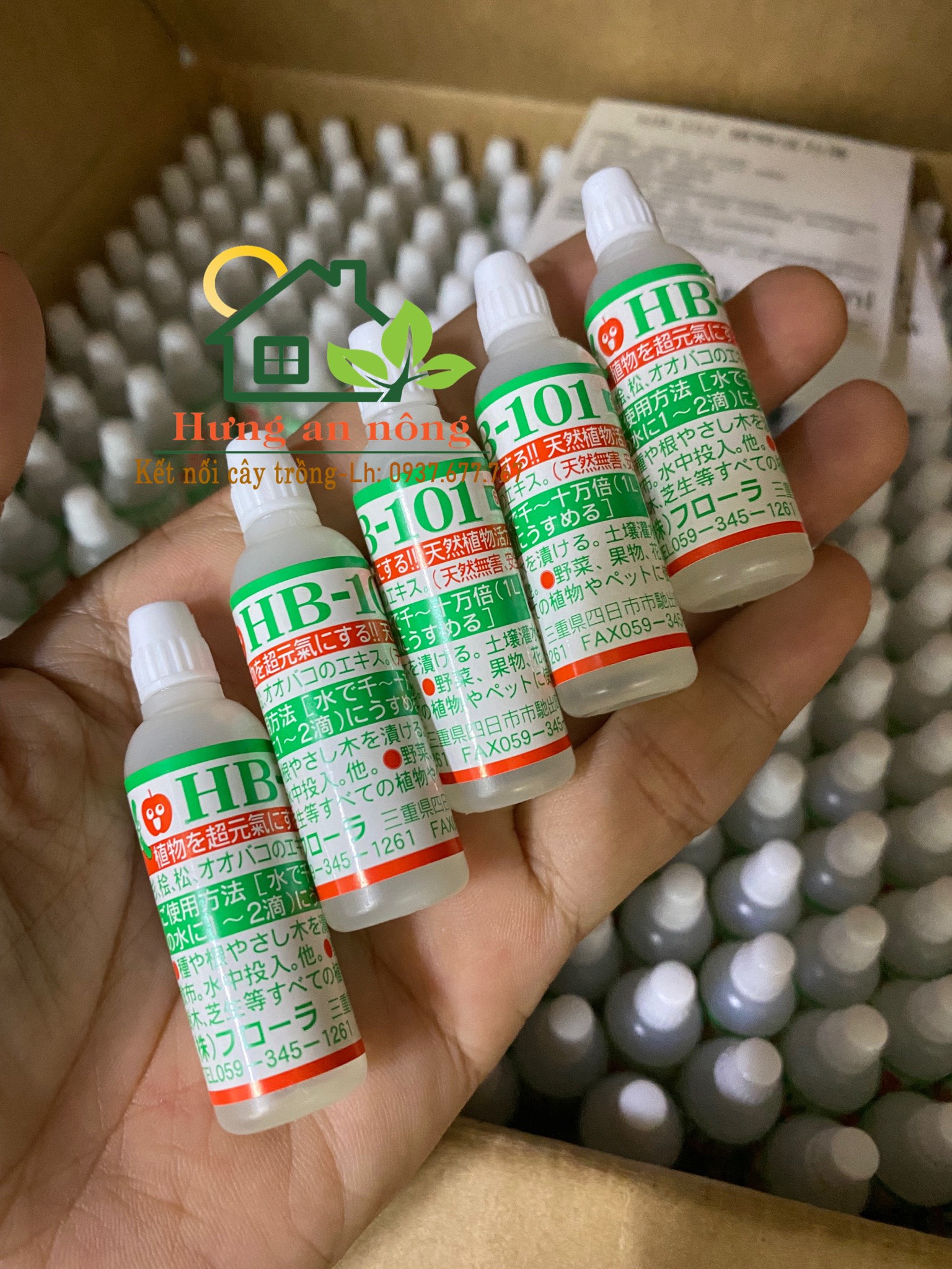 Phân bón HB-101 Nhật Bản, Dung dịch dinh dưỡng hữu cơ , kích rễ phục hồi cây suy yếu, lọ 6ml