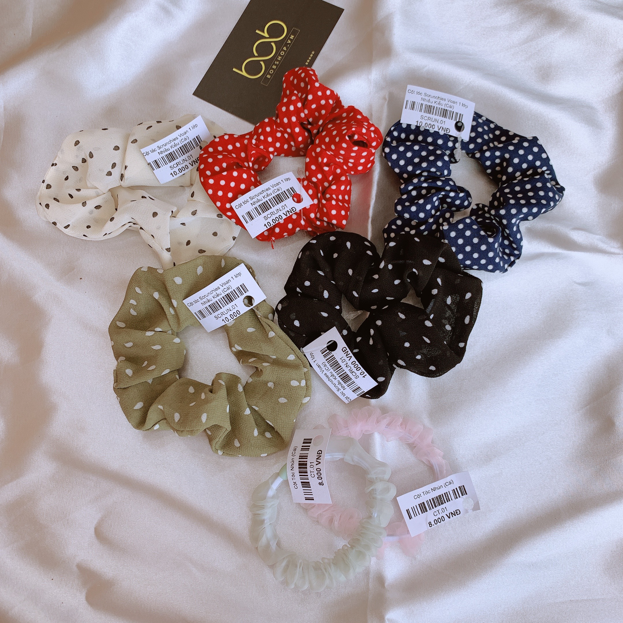 [HCM][NGẪU NHIÊN 10K] Dây buộc tóc cột tóc scrunchies ngẫu nhiên 10K