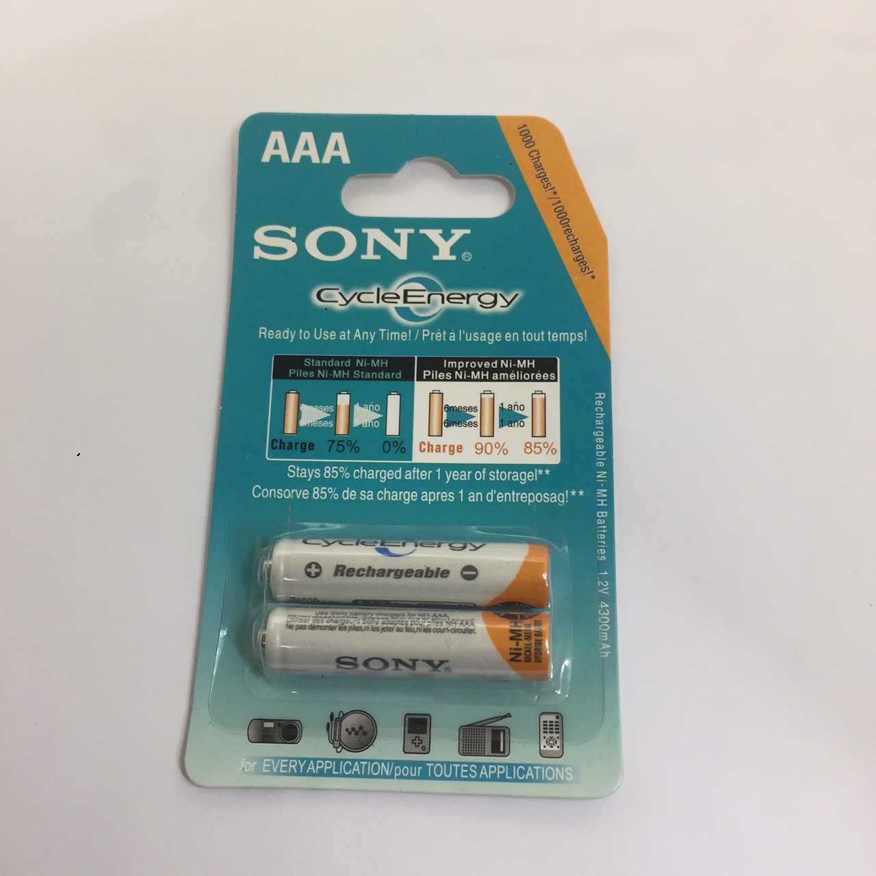 Pin Sạc AAA S0NꝨ 4300mAh Vỉ 2 Viên