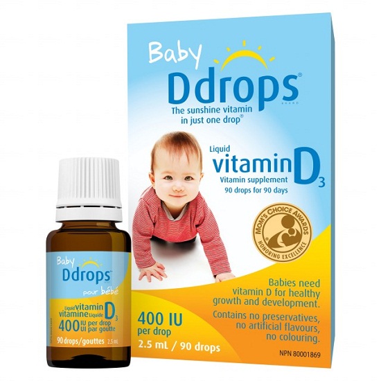 Vitamin D3 Drop Cho Trẻ Sơ Sinh 90 Giọt Của Mỹ