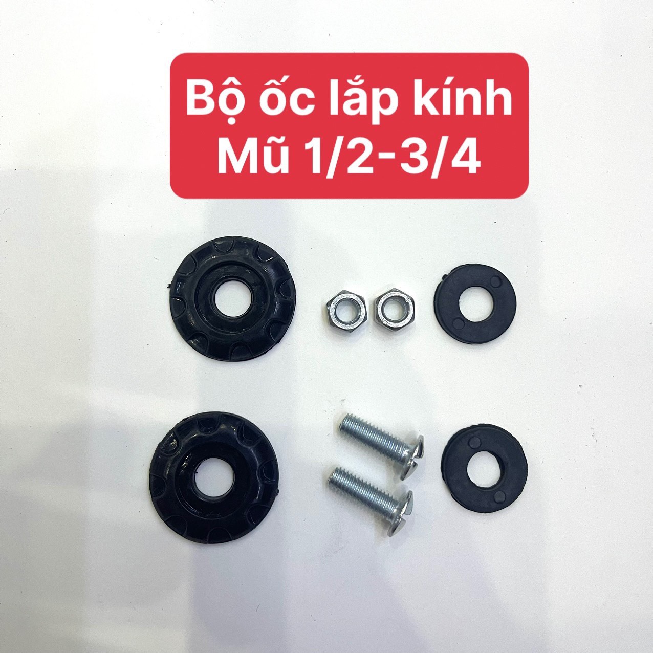 Bộ Ốc Lắp Kính Nón Bảo Hiểm 1/2 và 3/4
