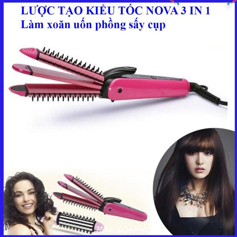 Máy làm tóc đa năng - Lược điện tạo kiểu tóc 3 in 1