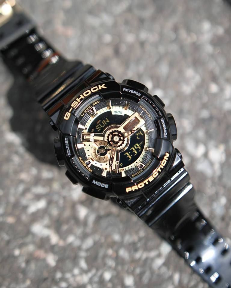 Đồng hồ thể thao nam nữ G Shock GA110 chống nước (Màu vàng) Tặng