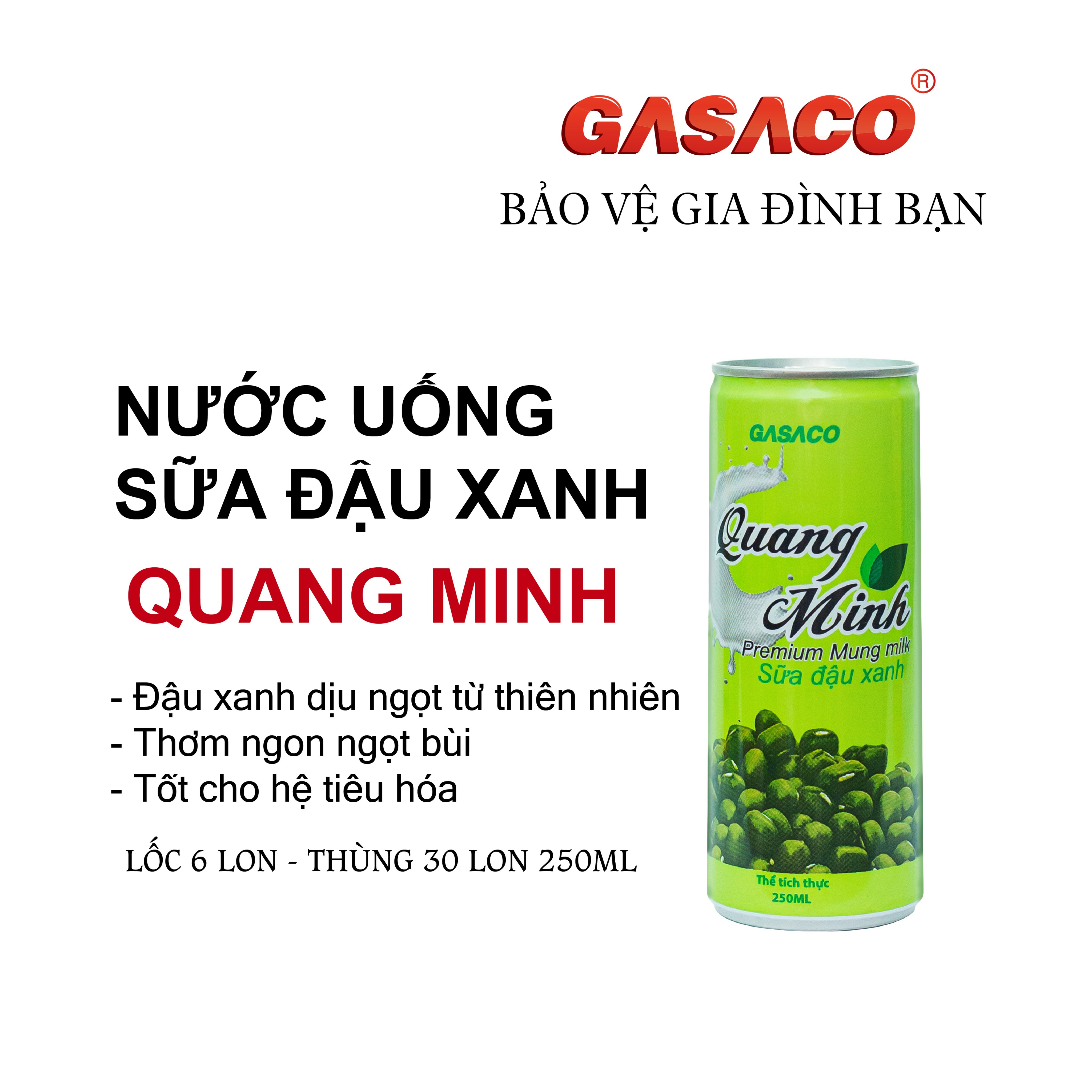 Thùng Sữa đậu xanh Quang Minh 250 ml