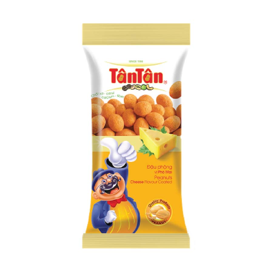 10 gói Đậu phộng vị Phô mai Tân Tân (24g/gói)