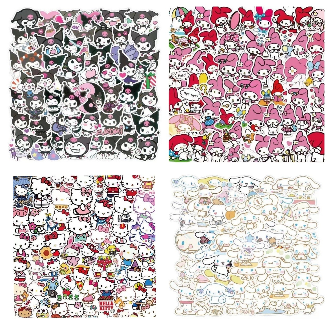 Set 50 Sticker Sanrio  dễ thương trang trí sổ