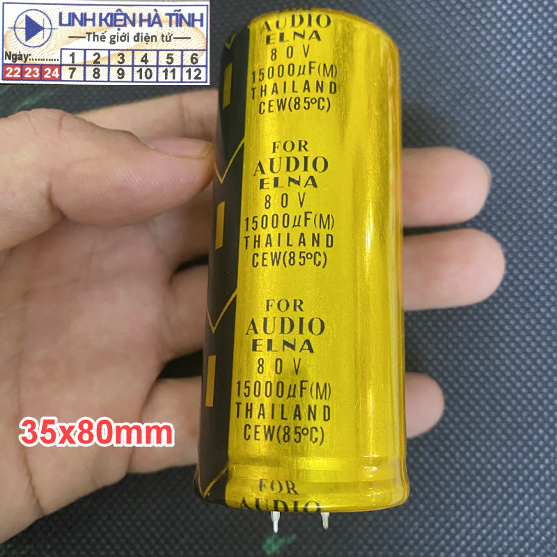 Tụ audio elna 10000uf 80v / 15000uf 80v chất lượng cao