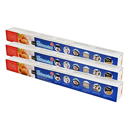 Combo 3 cuộn giấy chống dính - giấy nến - moriytalia 45 cm x 5 cm & 45 cm x 10 cm