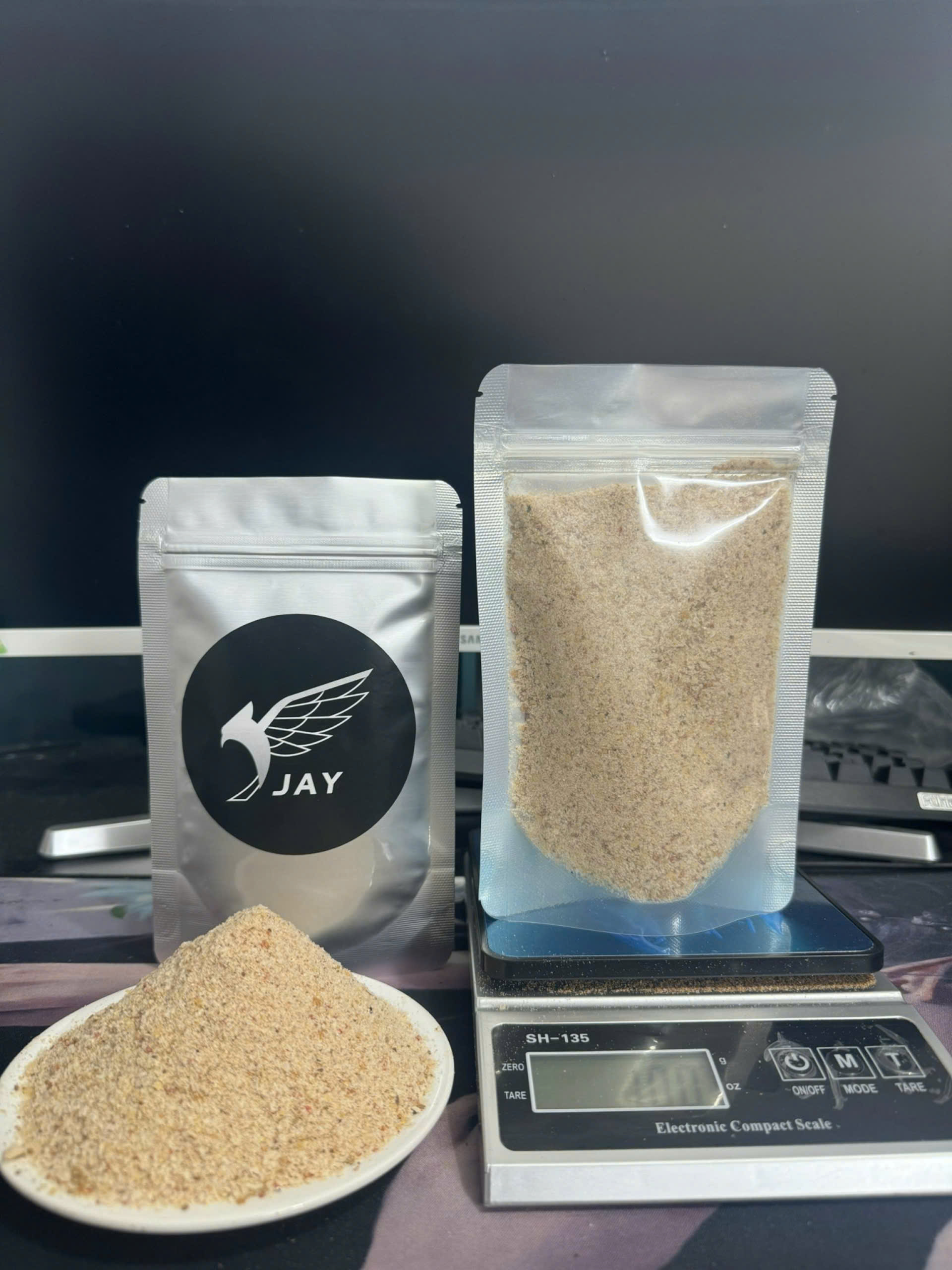 MỒI CÂU CÁ BỘT GAN GÀ + GAN NGỖNG, GAN NGỖNG 100G HÃNG JAY