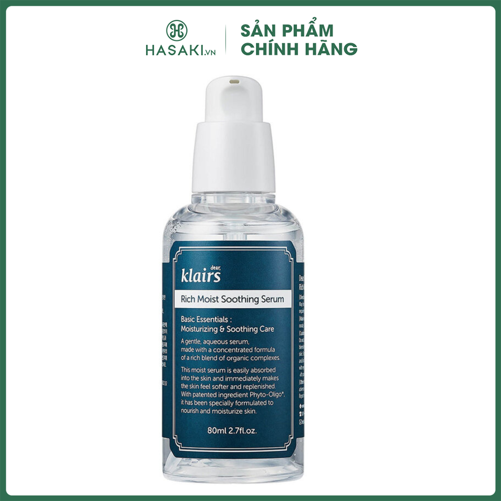 Tinh Chất Klairs Dưỡng Ẩm Sâu Cho Da 80ml Hasaki Sản phẩm chính hãng