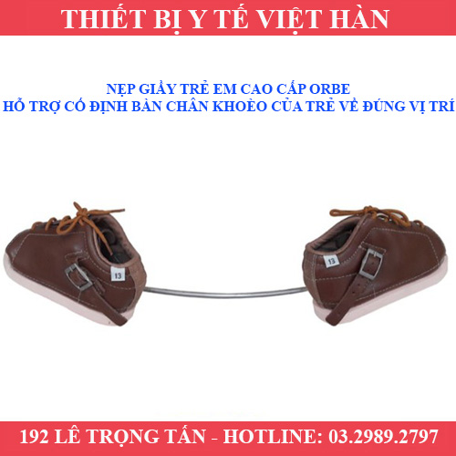 Nẹp giầy trẻ em cao cấp orbe - hỗ trợ cố định bàn chân khoèo của trẻ