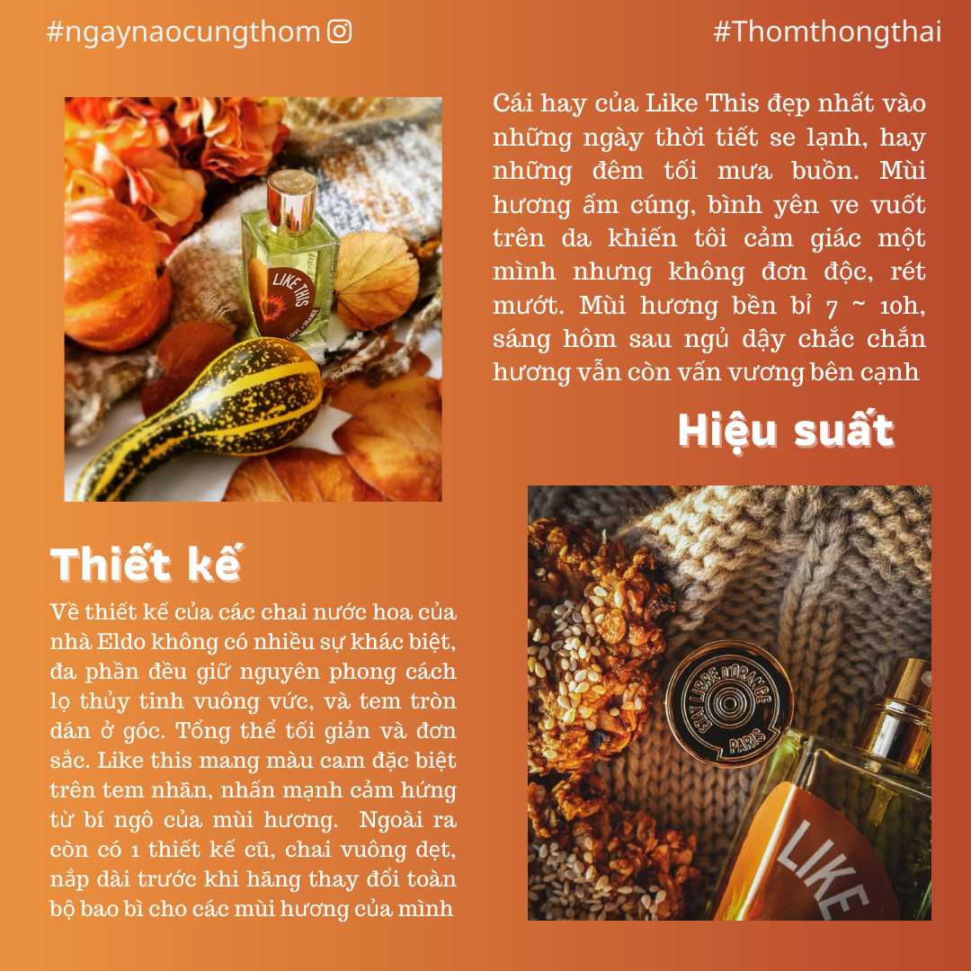 Thơm một chút - Nước hoa Eldo Like This