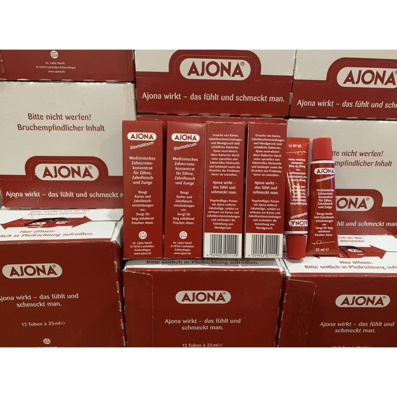 Kem đánh răng đỏ Ajona nhập khẩu Đức