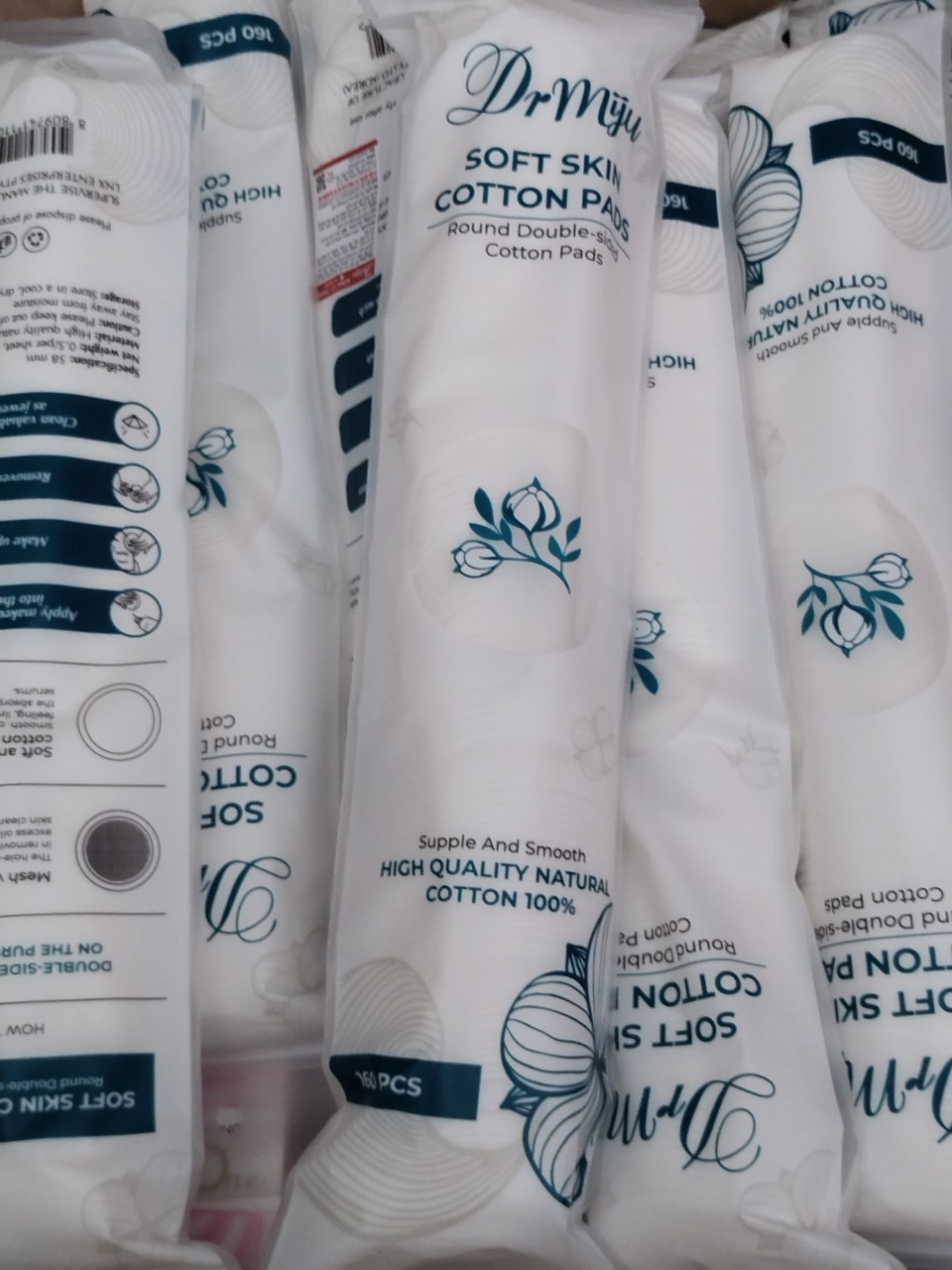 Bông Tẩy Trang Miju Cotton 150 miếng