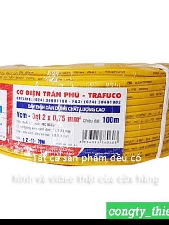 Day dien tran phu 2x0.75 sqmm