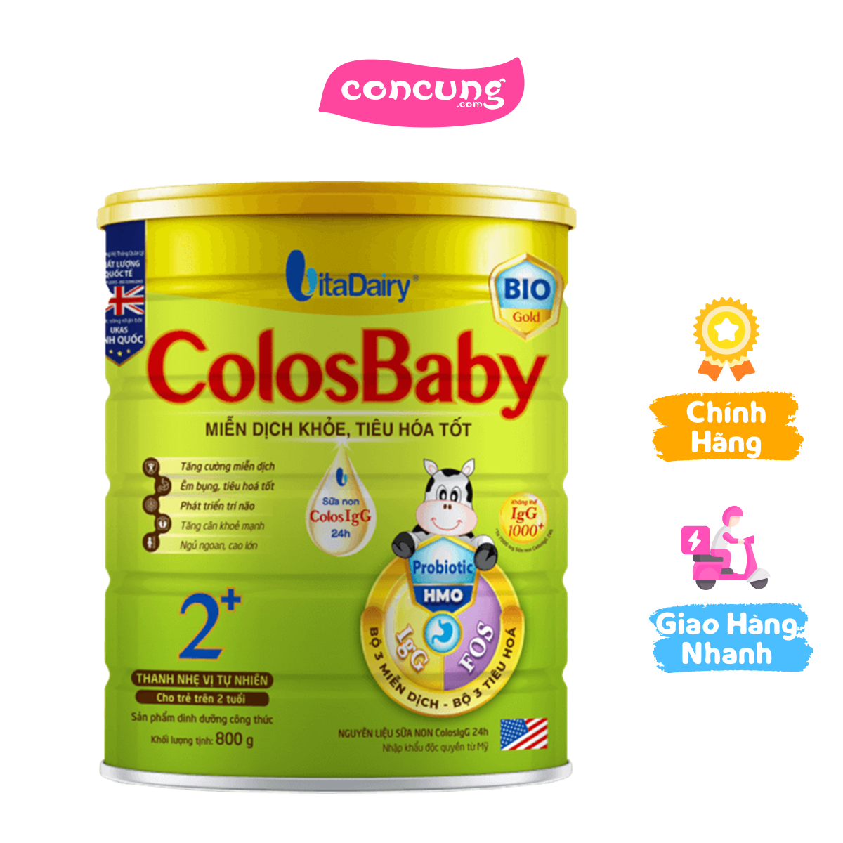 Sữa colosbaby bio gold 2+ 800g