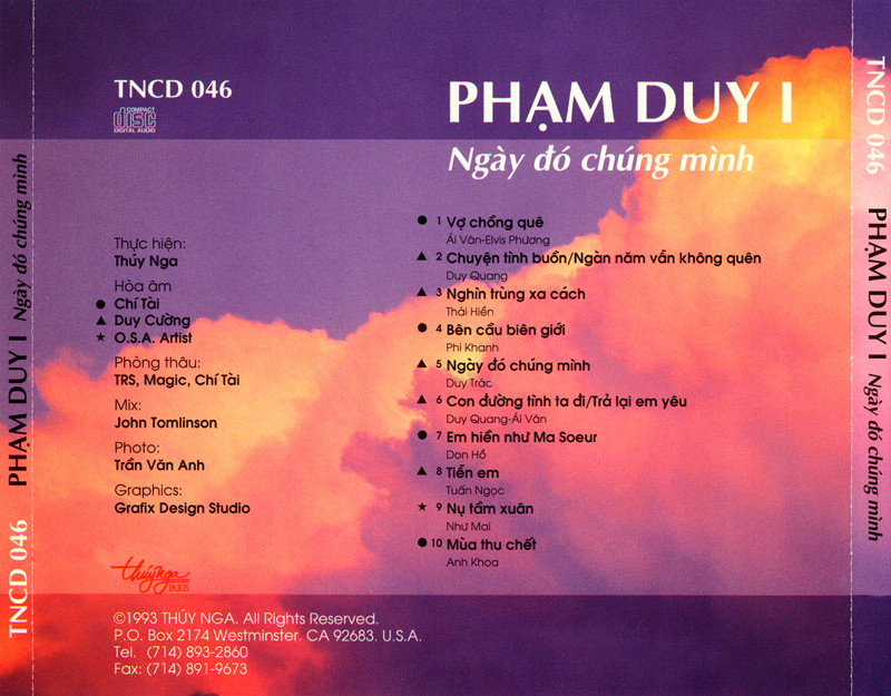 Album nhạc sĩ Phạm Duy - Ngày Đó Chúng Mình (Chất lượng cao, tặng combo
