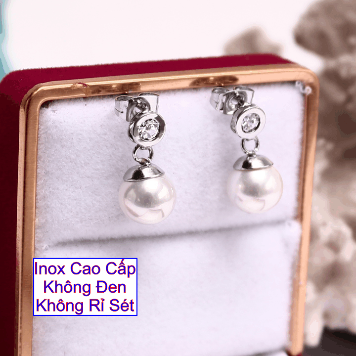 Bông tai ngọc trai đẹp bông tai ngọc trai giá rẻ bông tai ngọc trai hoàng gia
