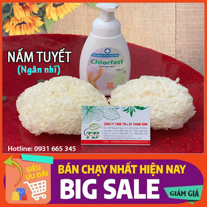 Nấm Tuyết Ngân Nhĩ 100G Loại Đặc Biệt - Thảo Dược Thanh Bình
