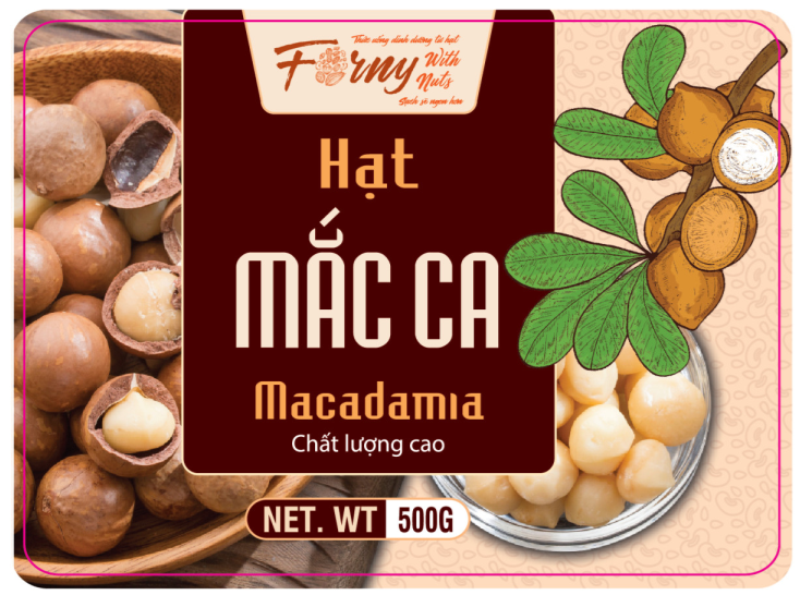 Hạt Mắc Ca Forny With Nuts gói 500g